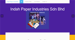 Desktop Screenshot of indahpaper.com