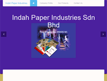 Tablet Screenshot of indahpaper.com